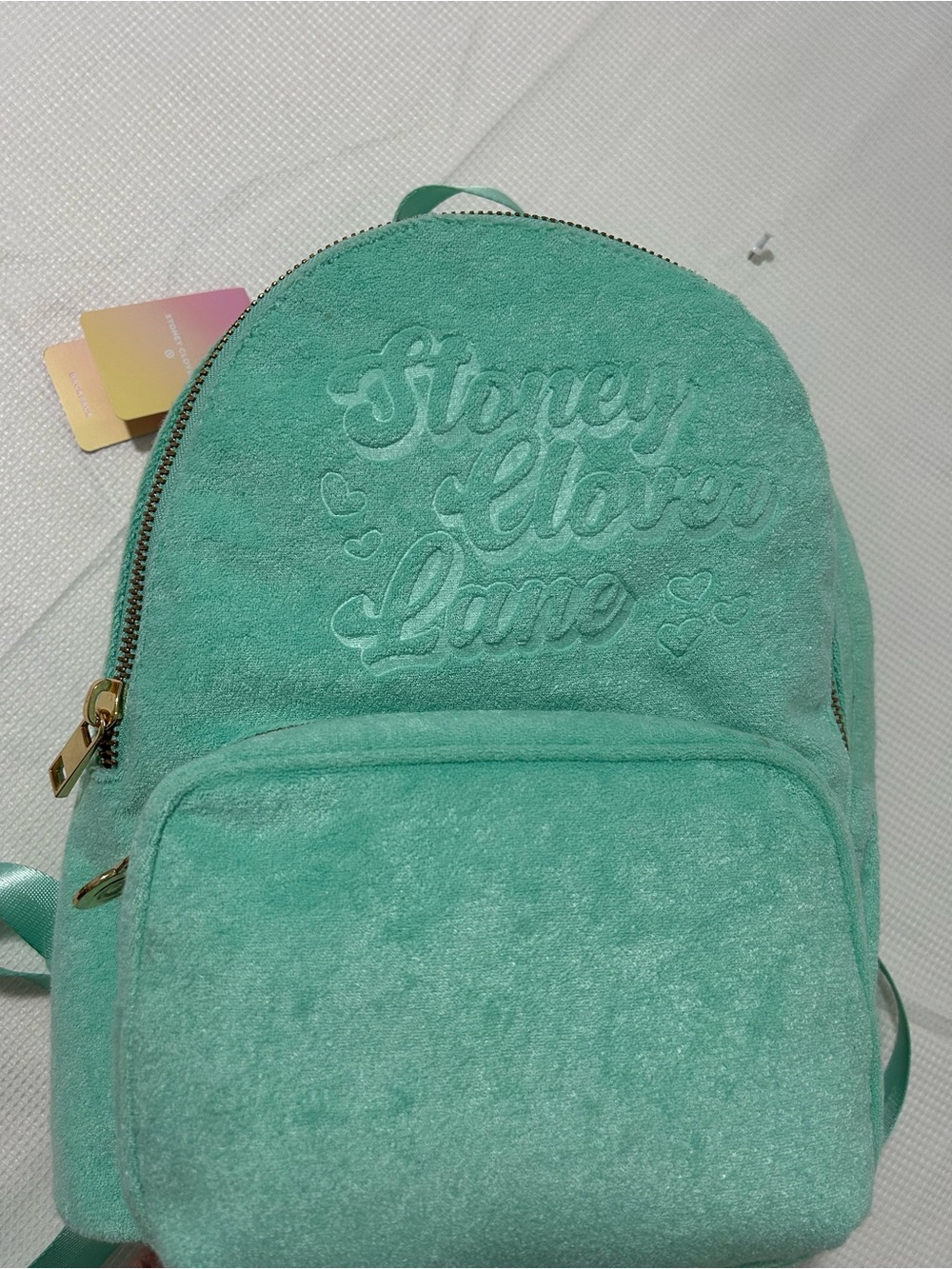 NWT Stoney Clover Lane Mint Green  Mini Backpack